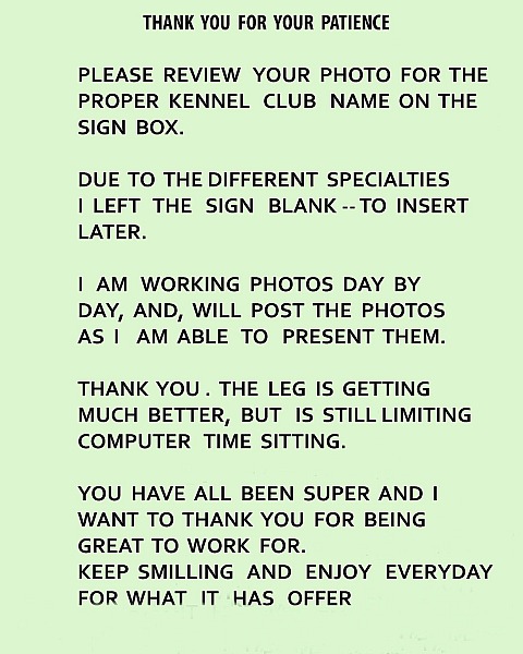 NOTICE  for CANYON  CLUSTER  Nov 12-15